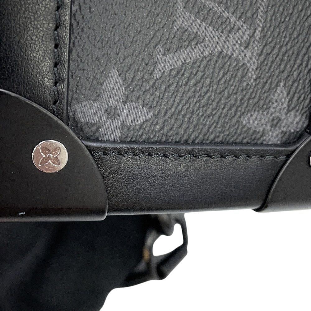 Louis Vuitton Shoulder Bag Monogram Eclipse Soft Trunk Black — view 7
