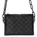 Louis Vuitton Shoulder Bag Monogram Eclipse Soft Trunk Black