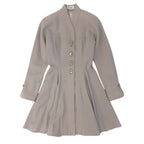Dior Miss Wool Coat a Line Flare M Beige — view 2