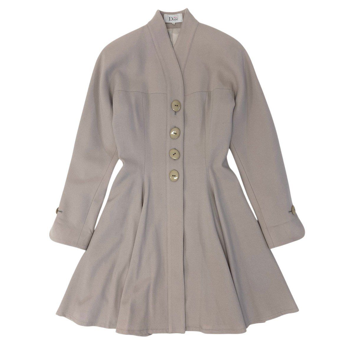 Dior Miss Wool Coat a Line Flare M Beige — view 2