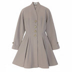 Dior Miss Wool Coat a Line Flare M Beige