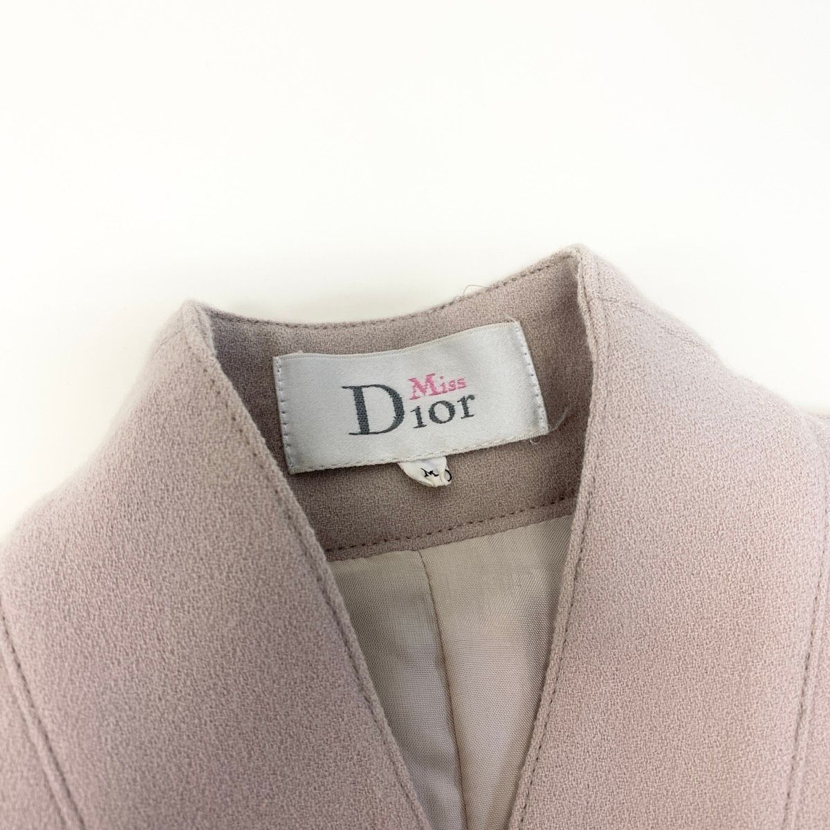 Dior Miss Wool Coat a Line Flare M Beige — view 8