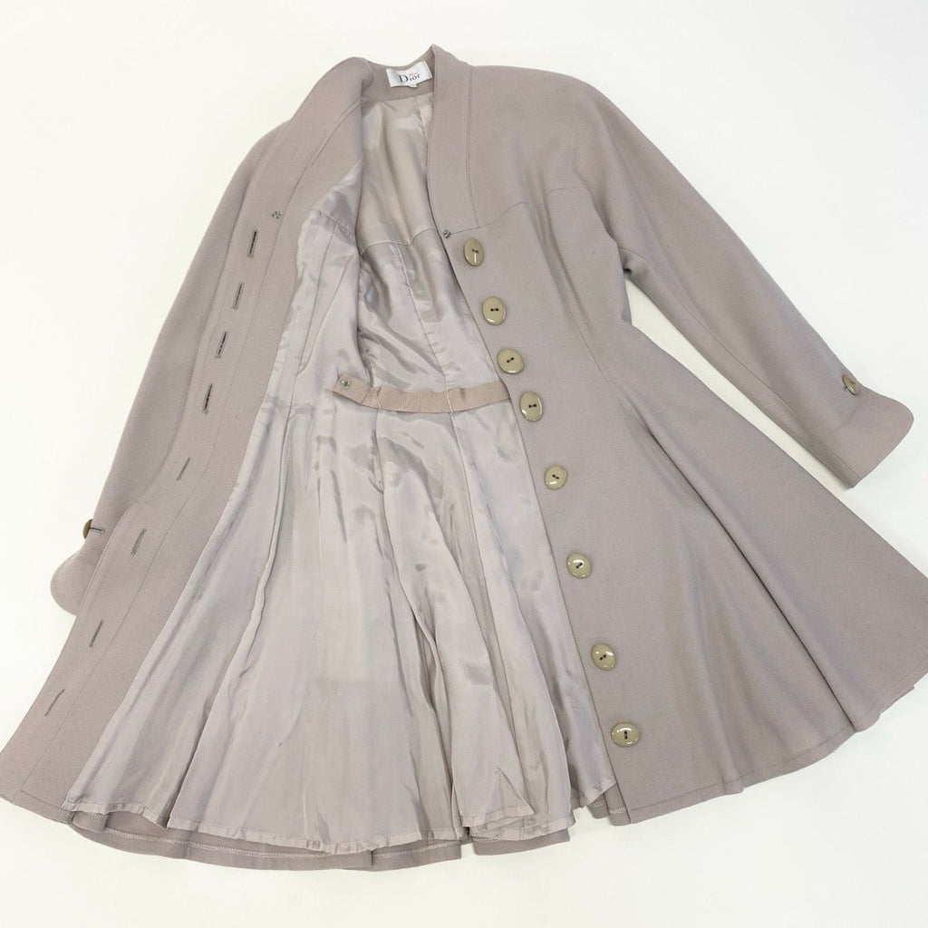 Dior Miss Wool Coat a Line Flare M Beige — view 6