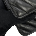 Chanel Chain Shoulder Bag 2.55 Blanc Aged Calf Leather Black — view 8