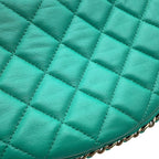 Chanel Chain Shoulder Bag Quilted Small Hobo CC Logo Lambskin — view 7