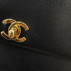 Chanel Shoulder Bag Caviar Leather Black — view 7