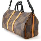 Louis Vuitton Boston Bag Damier Ebene Giant Monogram Keepall Bandouliere 50 — view 2
