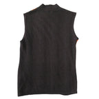 Hermes Bolduc Cashmere Silk Contrast Sleeveless Knit Sweater Top SM Dark Brown — view 2