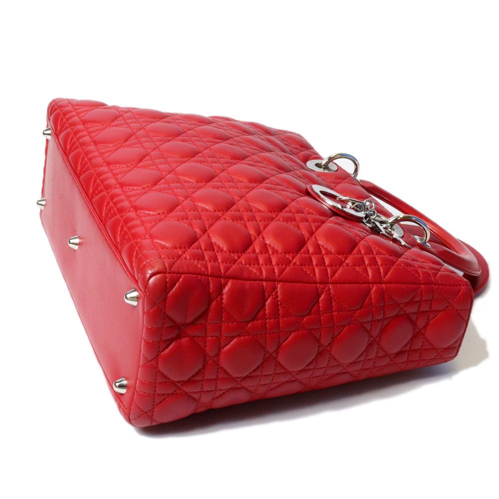 Dior Lady Dior Large Handbag Lambskin Leather — view 3