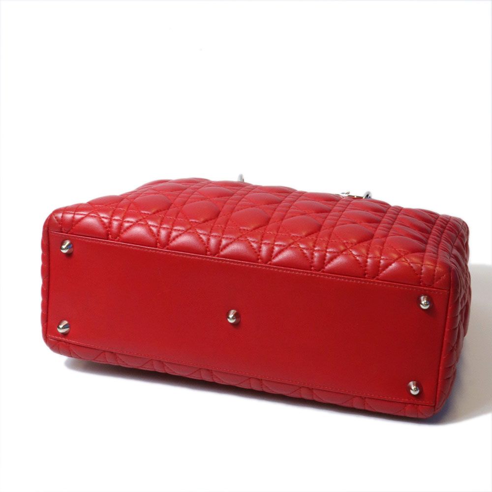 Dior Lady Dior Large Handbag Lambskin Leather — view 5