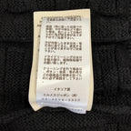 Hermes Pattern Virgin Wool Knit Cardigan 36 Black — view 8