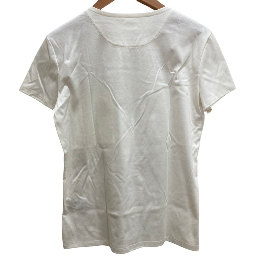 Hermes Chest Pocket Embroidery T-Shirt Off White — view 4