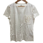 Hermes Chest Pocket Embroidery T-Shirt Off White