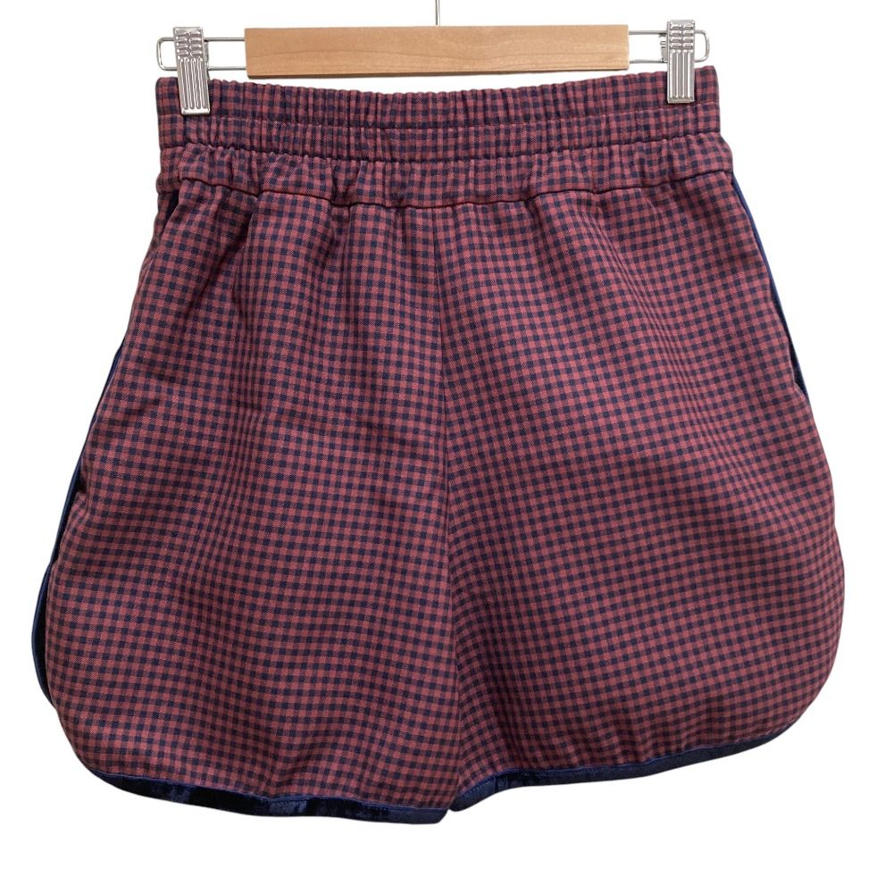 Fendi Gingham Check Shorts 36 Navy — view 4