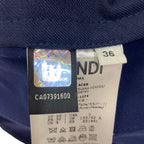 Fendi Gingham Check Shorts 36 Navy — view 6