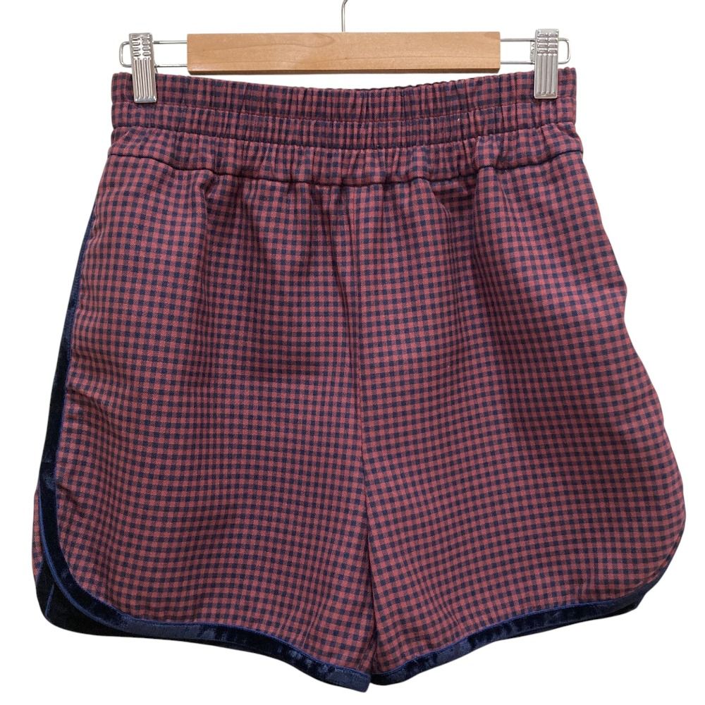 Fendi Gingham Check Shorts 36 Navy