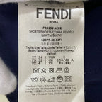 Fendi Gingham Check Shorts 36 Navy — view 7