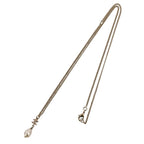 Chanel S CC Logo Pearl Chain Necklace Gold — view 4