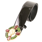 Chanel Gripoix Buckle Patent Leather Belt 75 30 Black — view 5