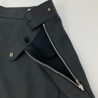 Hermes Collier de Chien Leather Skirt 34 Navy — view 7