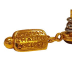 Chanel 99A Vintage Gripoix Swing Earrings Gold Plated — view 7