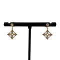 Louis Vuitton Monogram Idylle Blossom 750 Diamond Earrings Yellow Gold