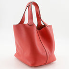 Hermes Picotin Lock 22 Taurillon Clemence Pink C Handbag — view 3