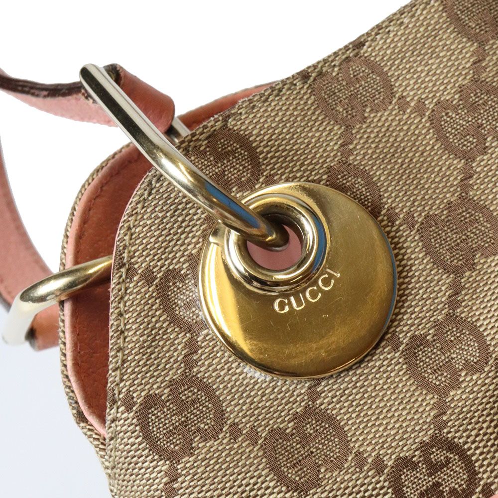 Gucci GG Canvas Tote Bag Beige Pink — view 5