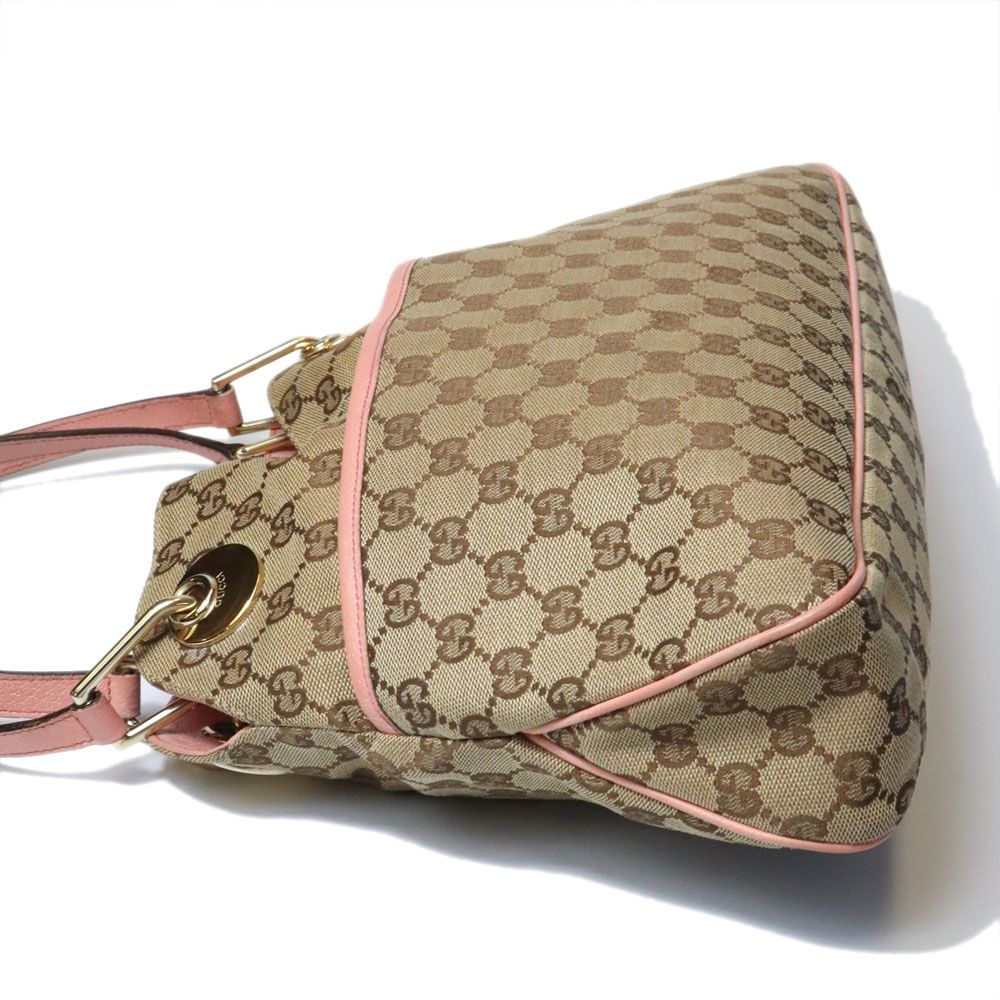 Gucci GG Canvas Tote Bag Beige Pink — view 7