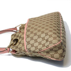 Gucci GG Canvas Tote Bag Beige Pink — view 7