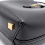 Saint Laurent Paris le 37 Mini Bucket Shiny Leather 2-Way Shoulder Bag Black — view 5