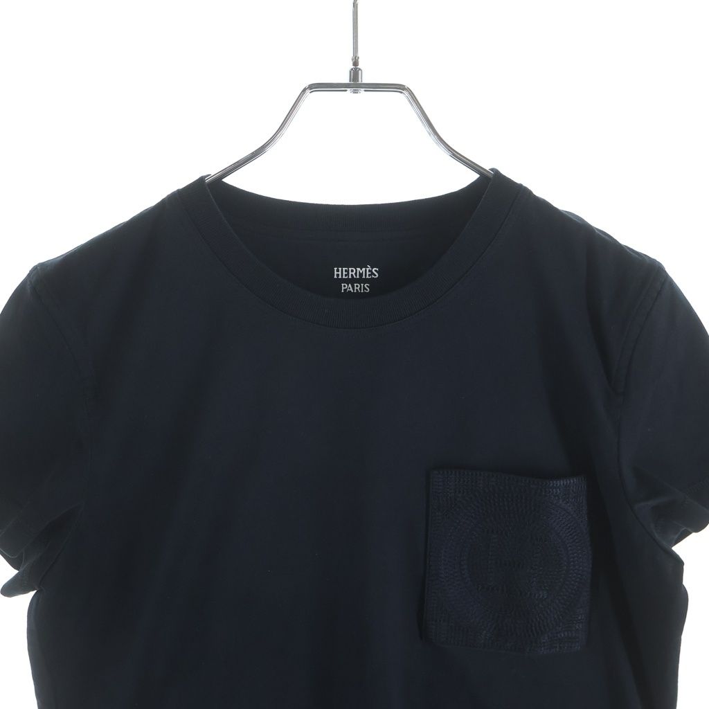 Hermes Pocket T-Shirt Cotton Black 36 — view 3
