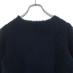 Chanel CC Logo Wool Acrylic Long Sleeve Knit Sweater Cashmere Blend Navy — view 4