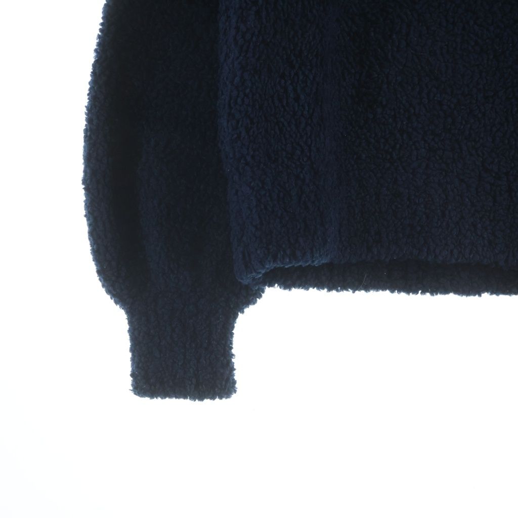 Chanel CC Logo Wool Acrylic Long Sleeve Knit Sweater Cashmere Blend Navy — view 5