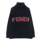 Fendi Logo Turtleneck Knit Black 40 Sweater