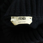 Fendi Logo Turtleneck Knit Black 40 Sweater — view 6