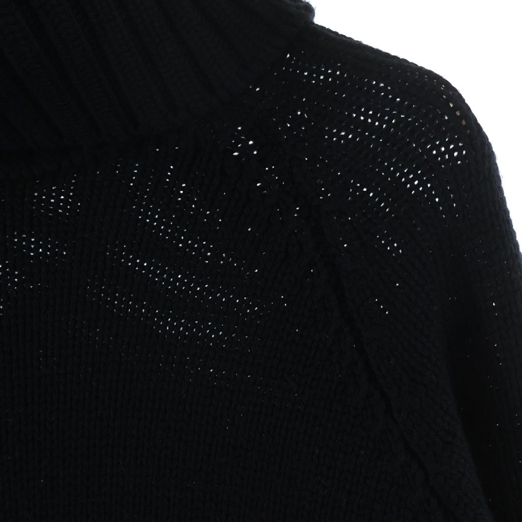 Fendi Logo Turtleneck Knit Black 40 Sweater — view 4