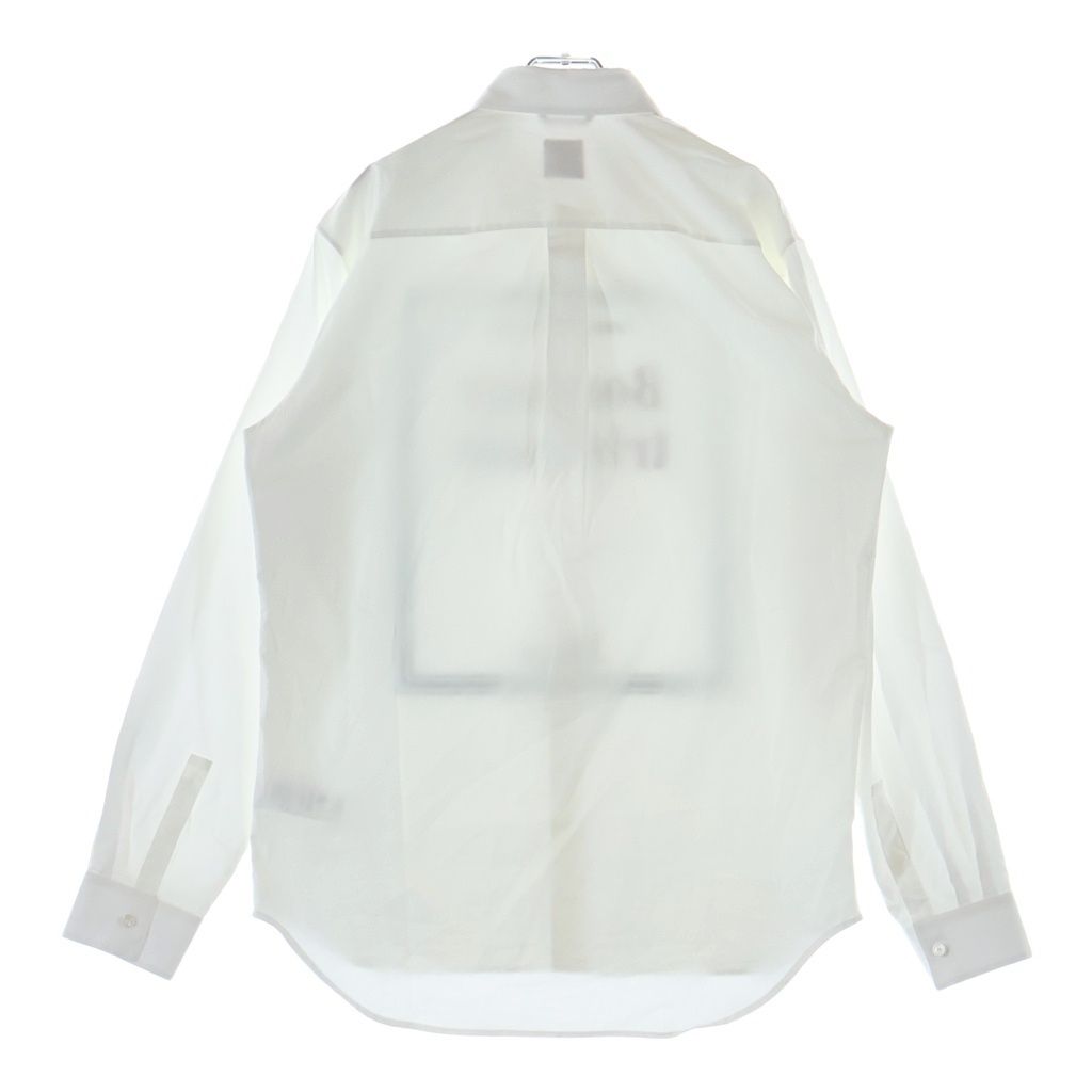 Dior Bookcover Book Cover Cotton Button Down Long Sleeve Shirt White — view 2