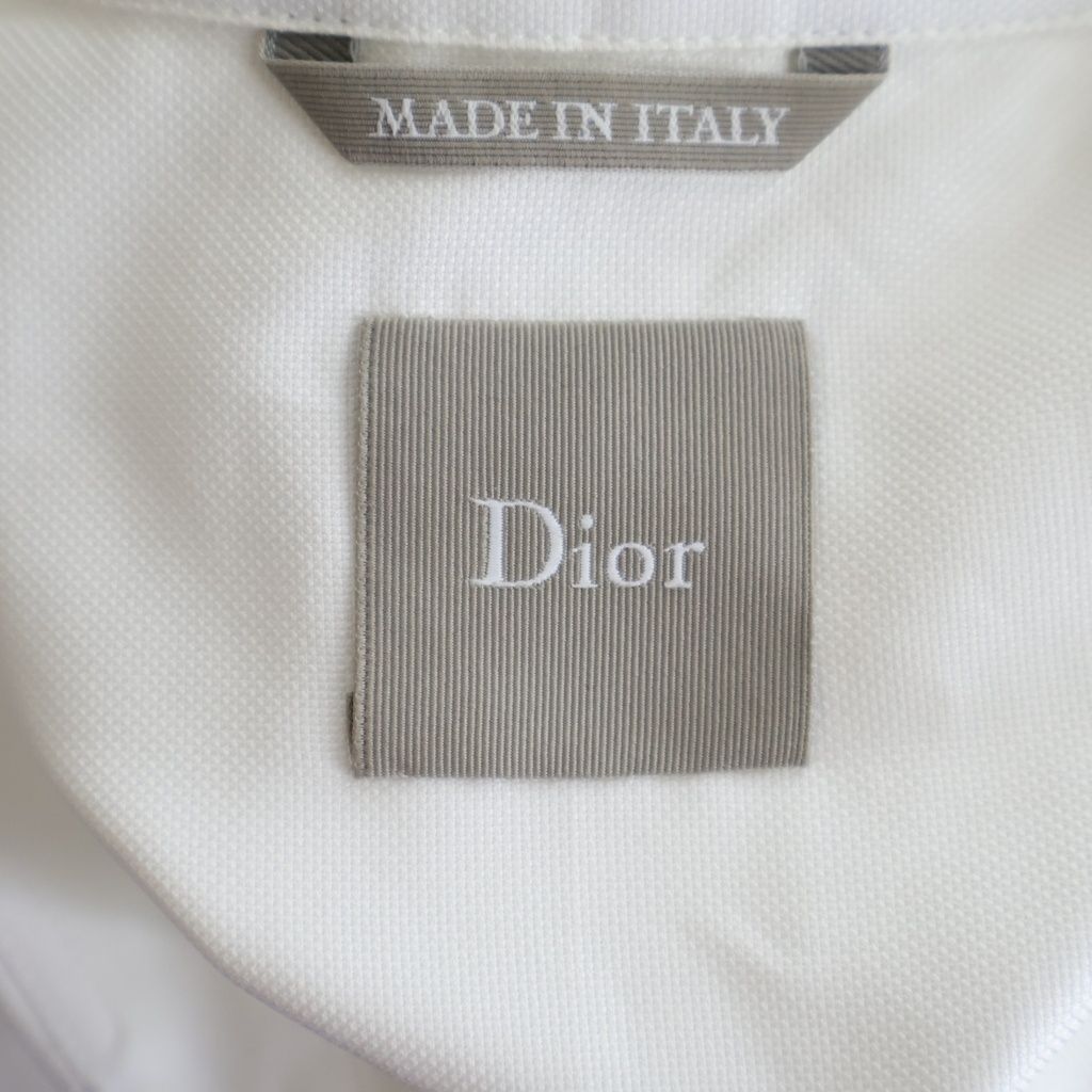 Dior Bookcover Book Cover Cotton Button Down Long Sleeve Shirt White — view 7