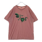 Dior Travis Scott Cactus Jack Front Print Short Sleeve T-Shirt Pink #xl