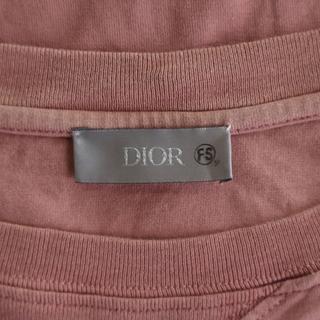 Dior Travis Scott Cactus Jack Front Print Short Sleeve T-Shirt Pink #xl — view 7
