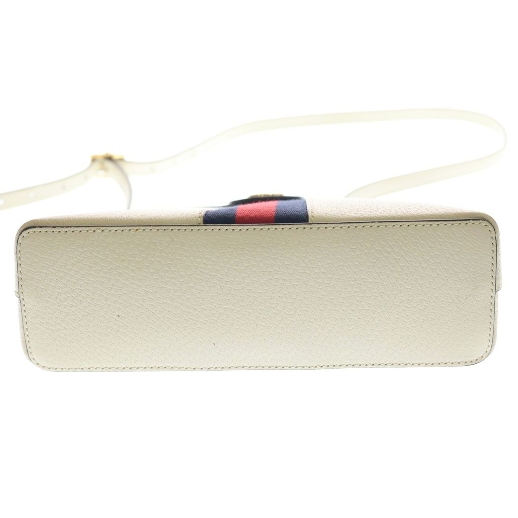 Gucci Ophidia GG Leather Shoulder Bag White — view 4