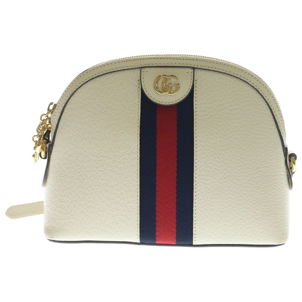 Gucci Ophidia GG Leather Shoulder Bag White