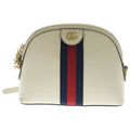 Gucci Ophidia GG Leather Shoulder Bag White