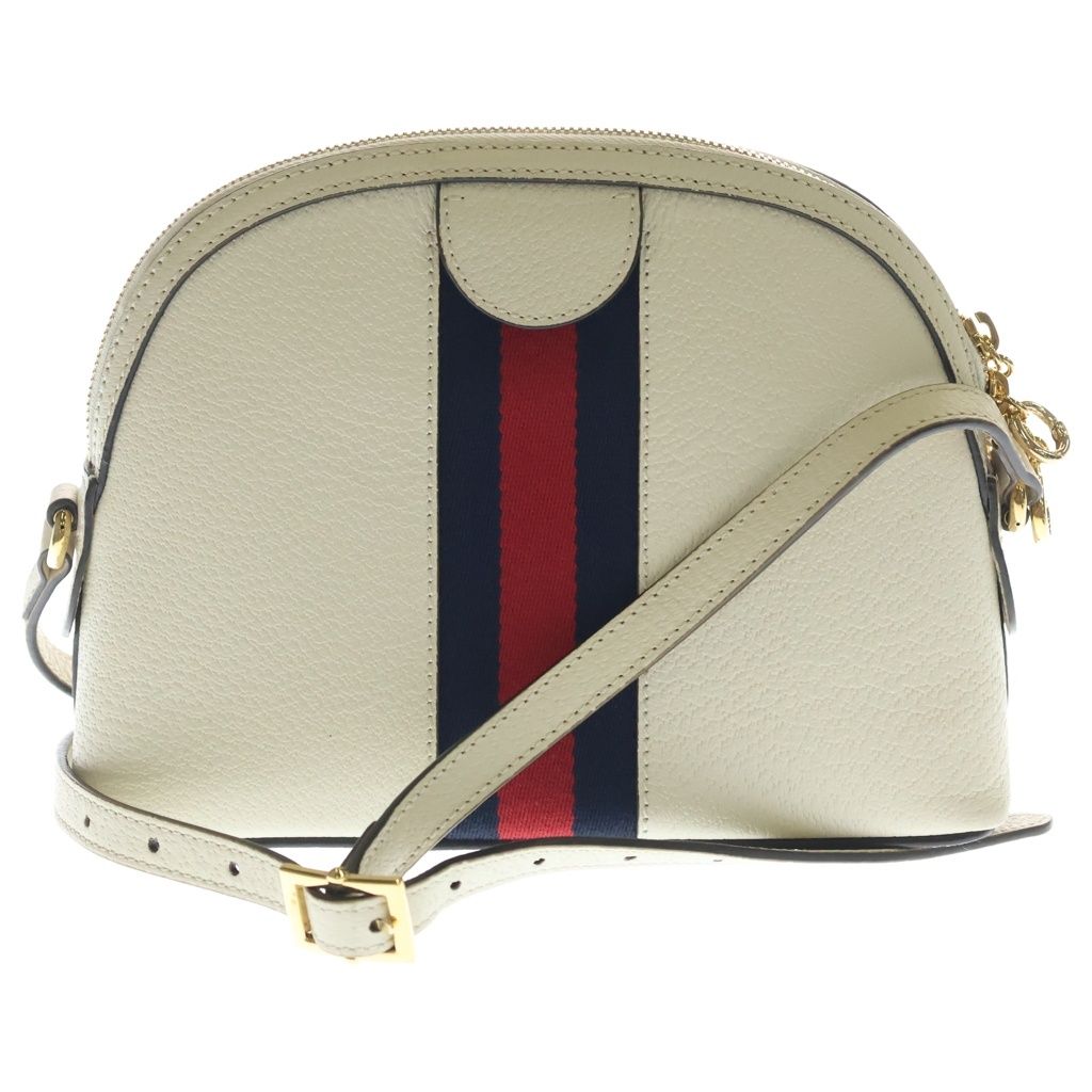 Gucci Ophidia GG Leather Shoulder Bag White — view 2