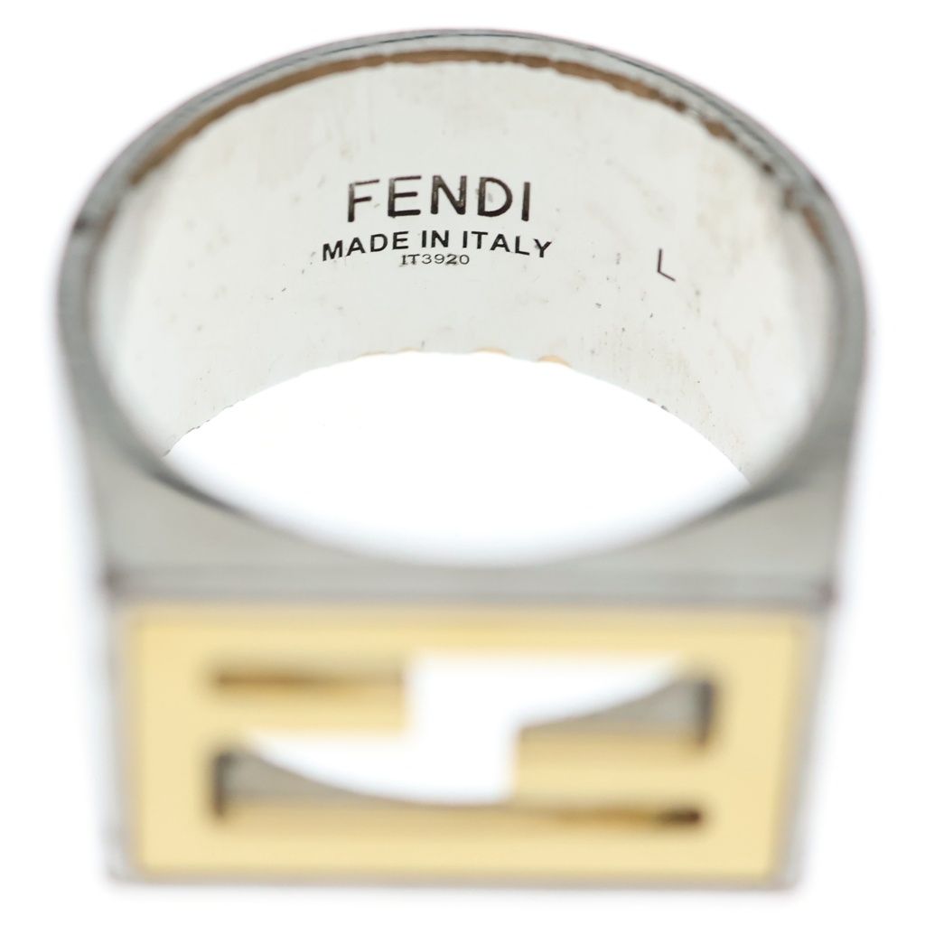 Fendi FF Motif Signet Ring Silver — view 5
