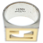 Fendi FF Motif Signet Ring Silver — view 5