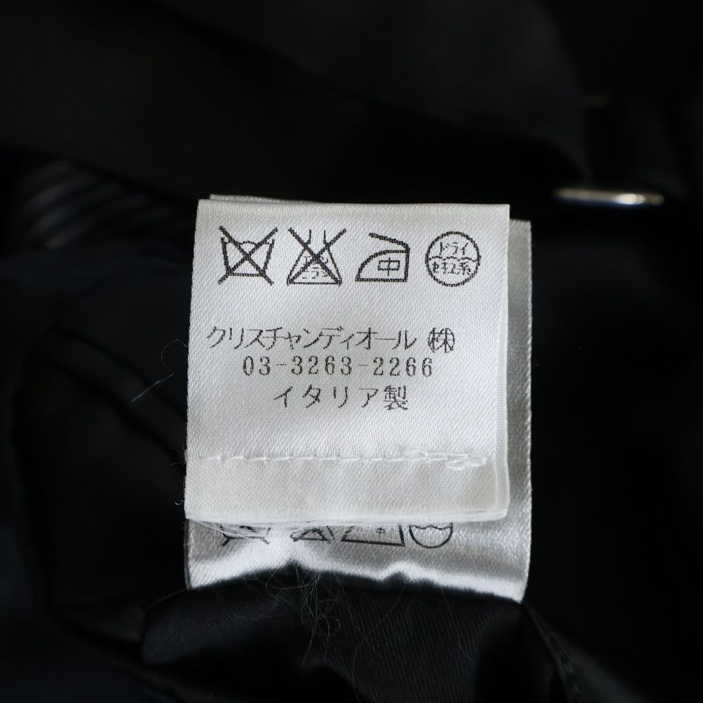 Dior Homme Front Belted Tailored Jacket Black — view 8