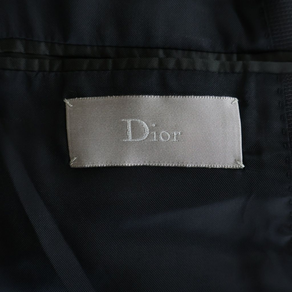 Dior Homme Front Belted Tailored Jacket Black — view 6