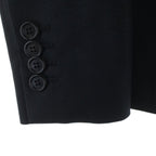 Dior Homme Front Belted Tailored Jacket Black — view 5